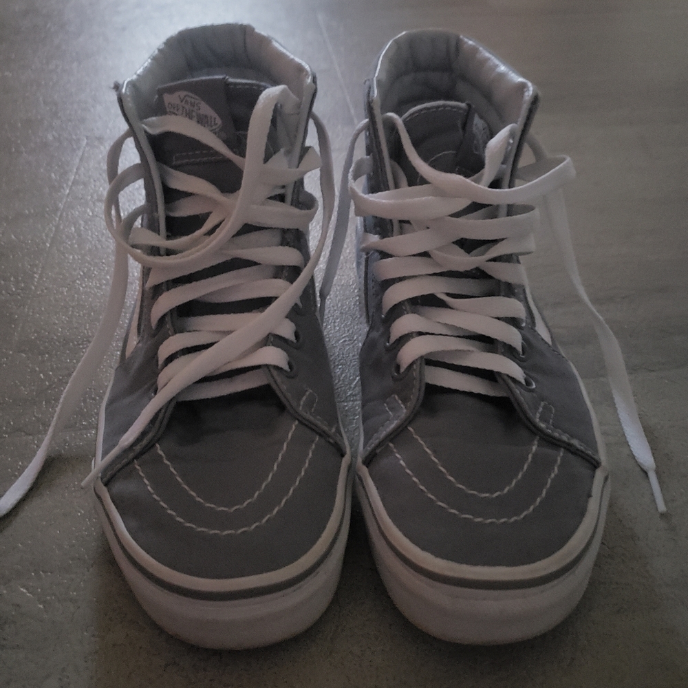 Gray High-Top Vans